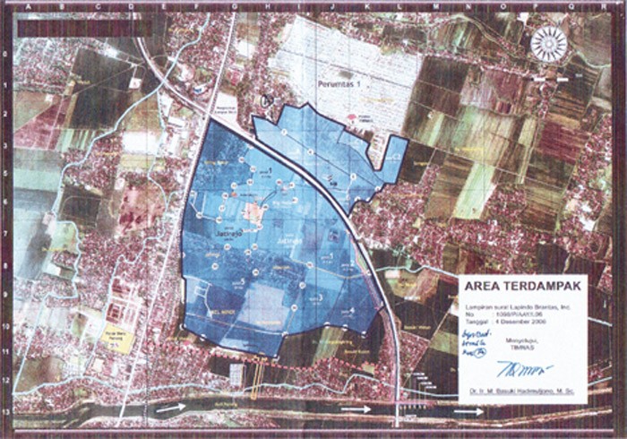 Lapindo Tak Ganti Untung Daerah di Luar Peta Timnas